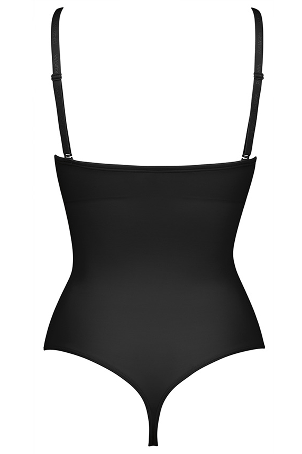 Wolford Womens Mat De Luxe Form, String Bodysuit, Black, LB