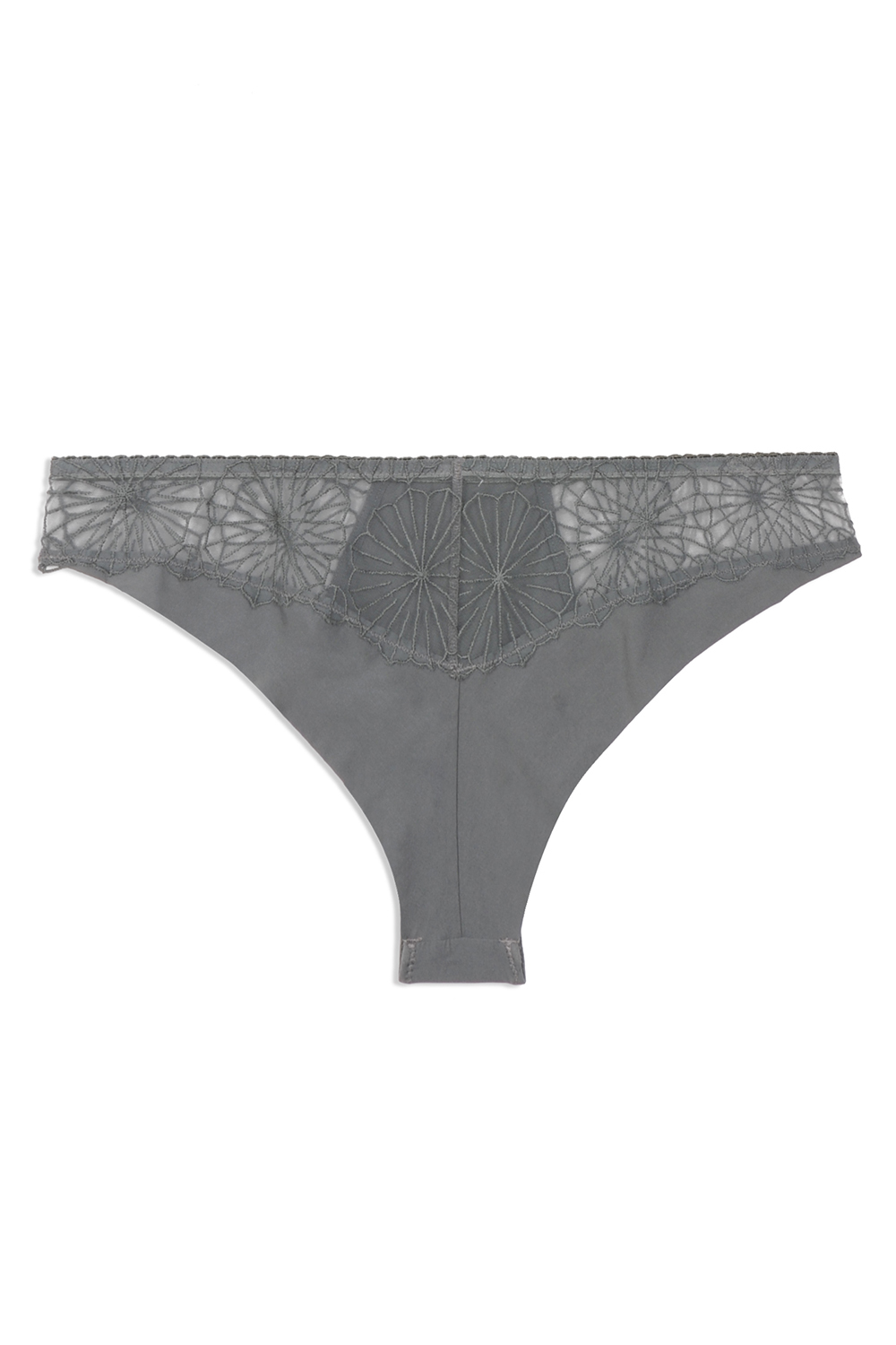 Microfiber and Lace Cheeky Panty - Bold peonies