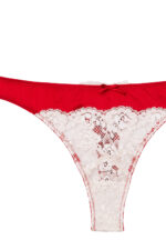 Foxy Lace Thong with Silk