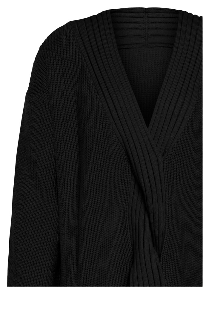 Braid Knit Top Long Sleeves