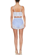 Eyelet Embroidery Bustier Top