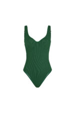 Green Crinkle One Piece