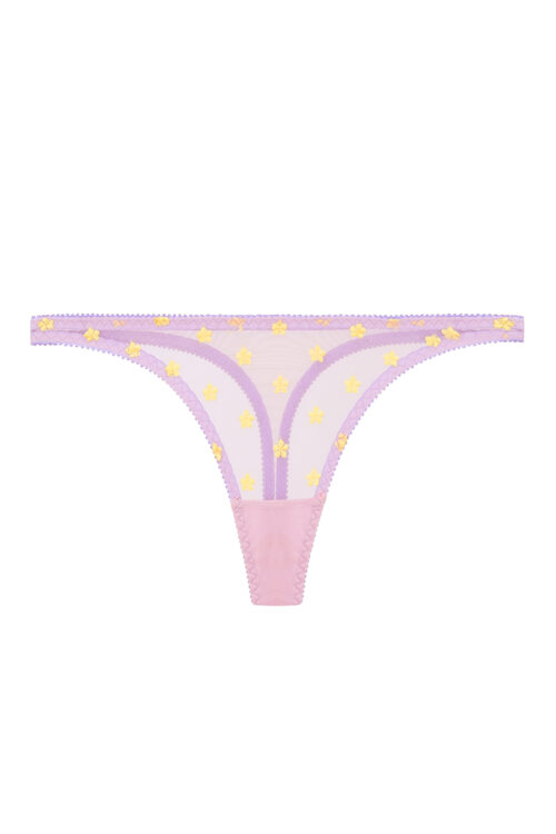 Sia Embroidered Thong